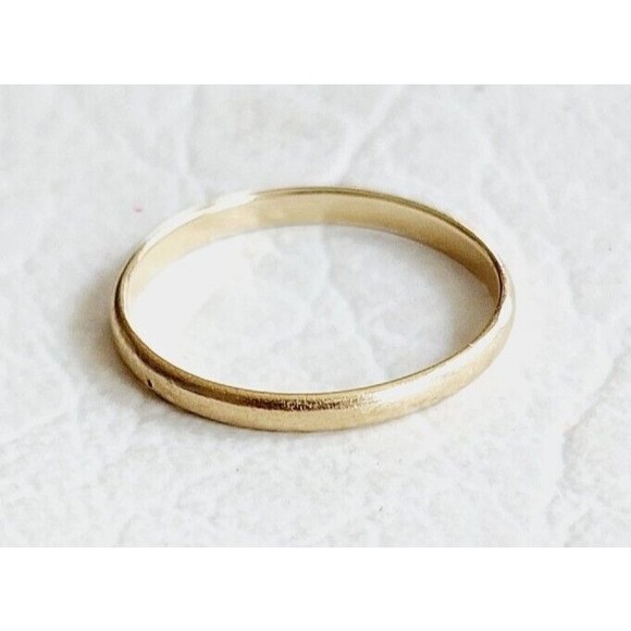 10K Yellow Gold RMT Wedding Ring Band Size 6, 0.86g - Picture 1 of 6